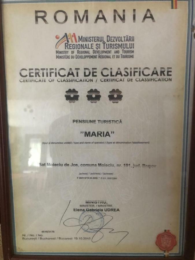 Pensiunea Maria Moieciu de Jos Εξωτερικό φωτογραφία